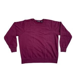 Lands End XL Red Super Soft Cotton Sweater Pullover